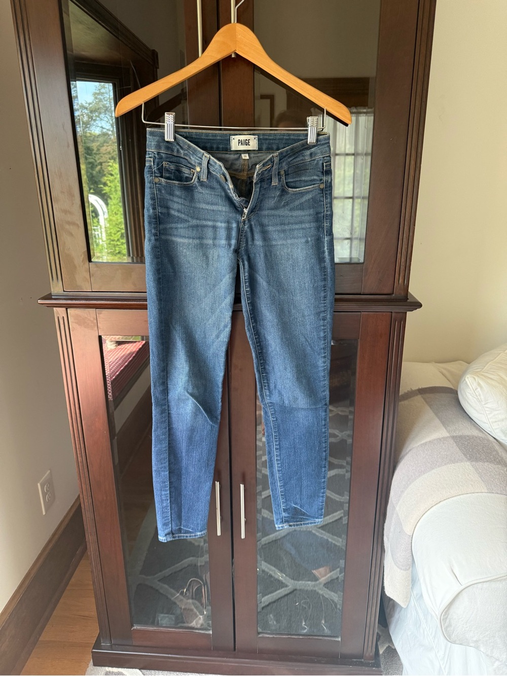 PAIGE Blue Skinny Jeans - Classic Indigo Wash